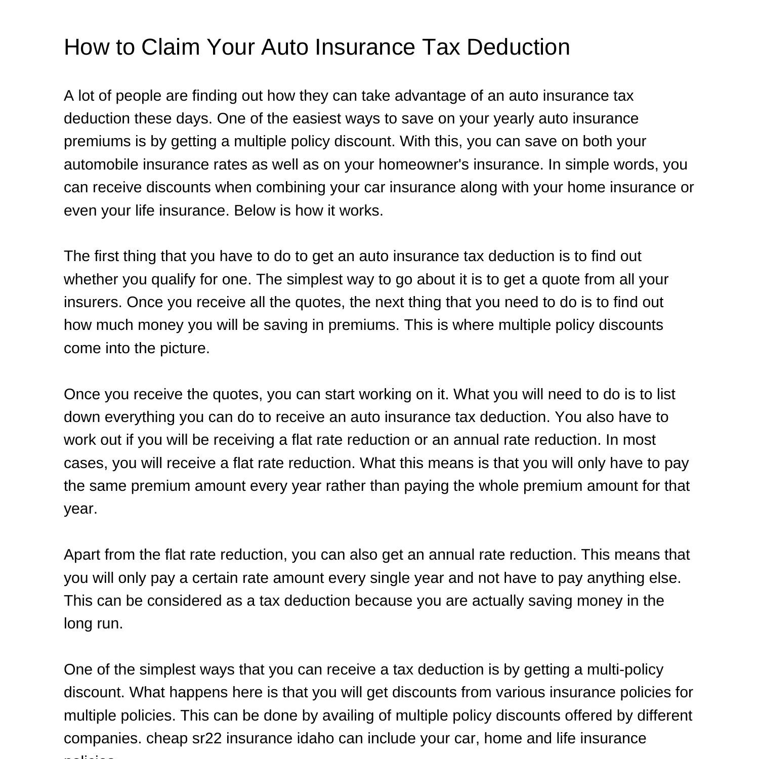 how-to-claim-your-auto-insurance-tax-deductionegewe-pdf-pdf-docdroid