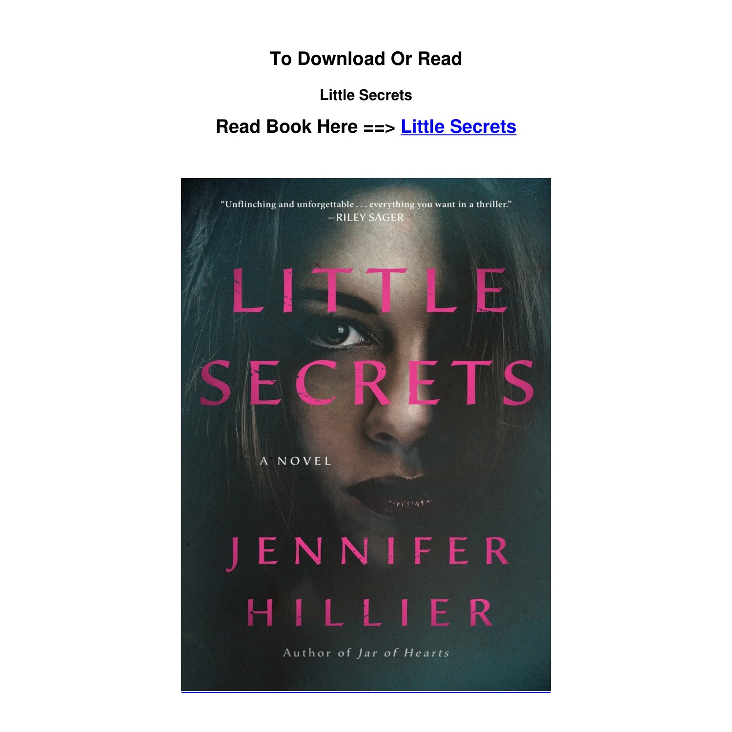 pdf DOWNLOAD Little Secrets By Jennifer Hillier.pdf | DocDroid