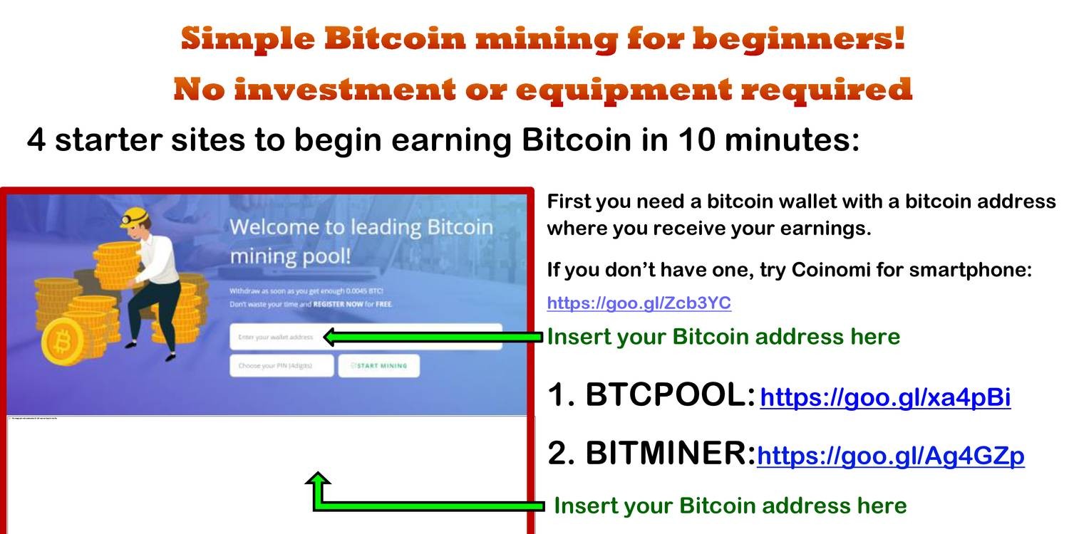 Bitcoin mining for beginners