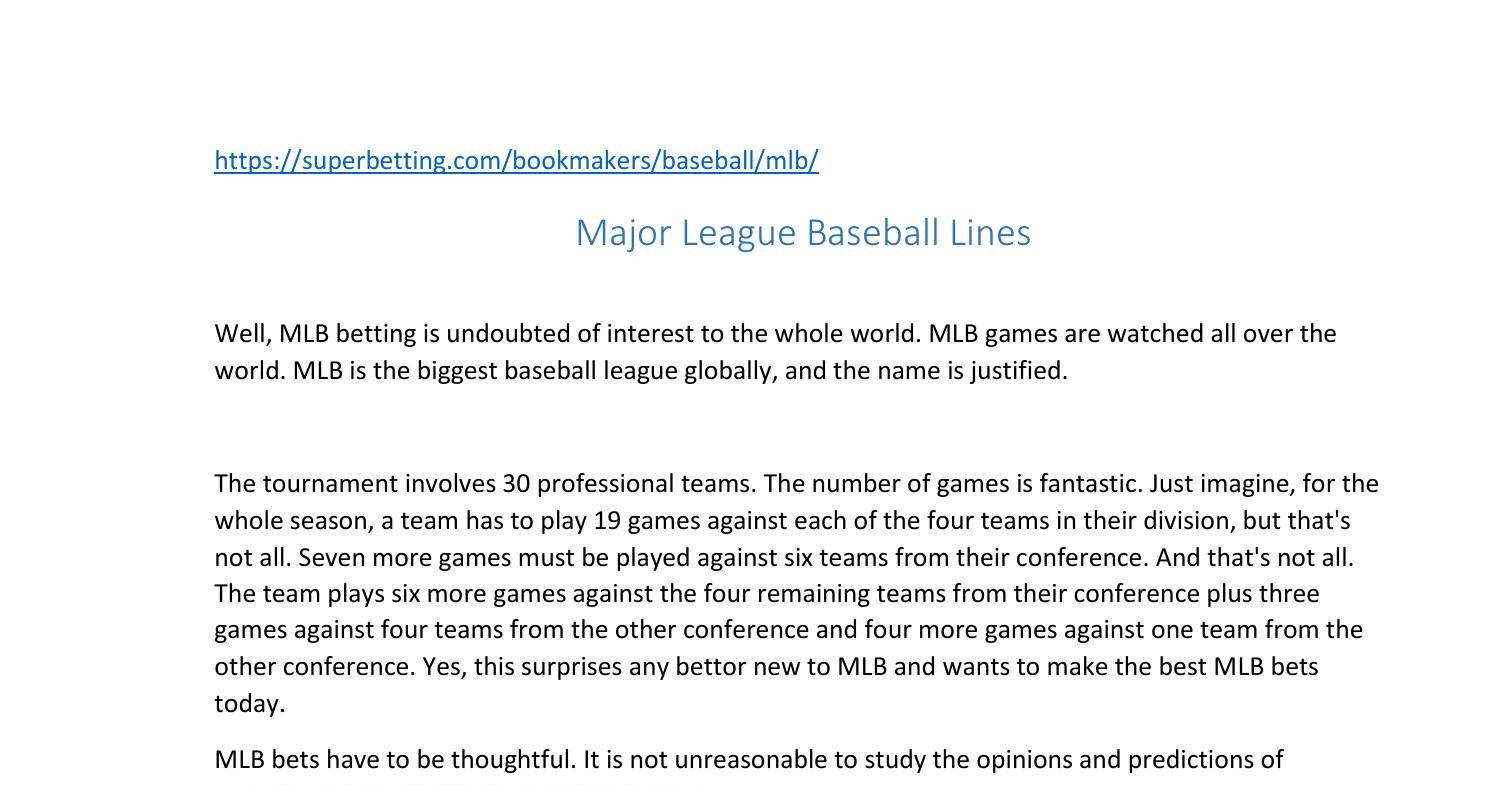 major league baseball lines.docx DocDroid