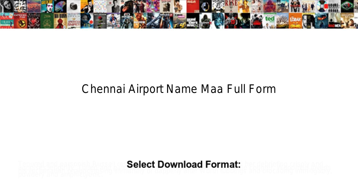 chennai airport name maa full form.pdf | DocDroid