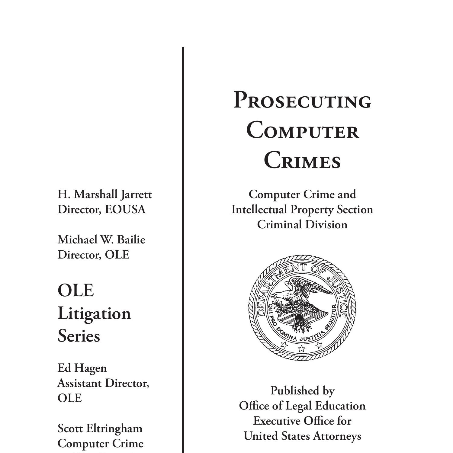 DOJ Computer Crimes Manual.pdf | DocDroid