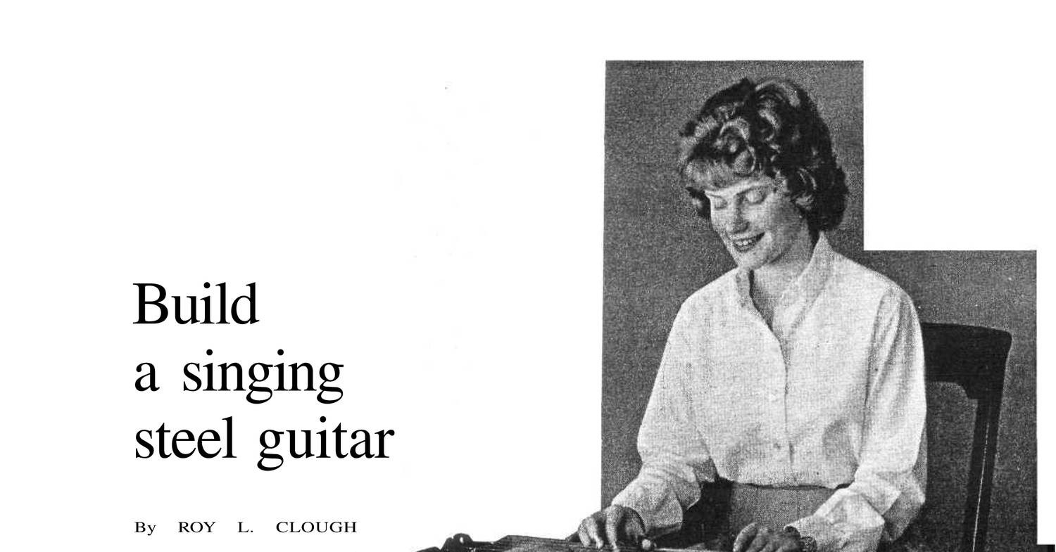 Building a lap steel guitar pdf