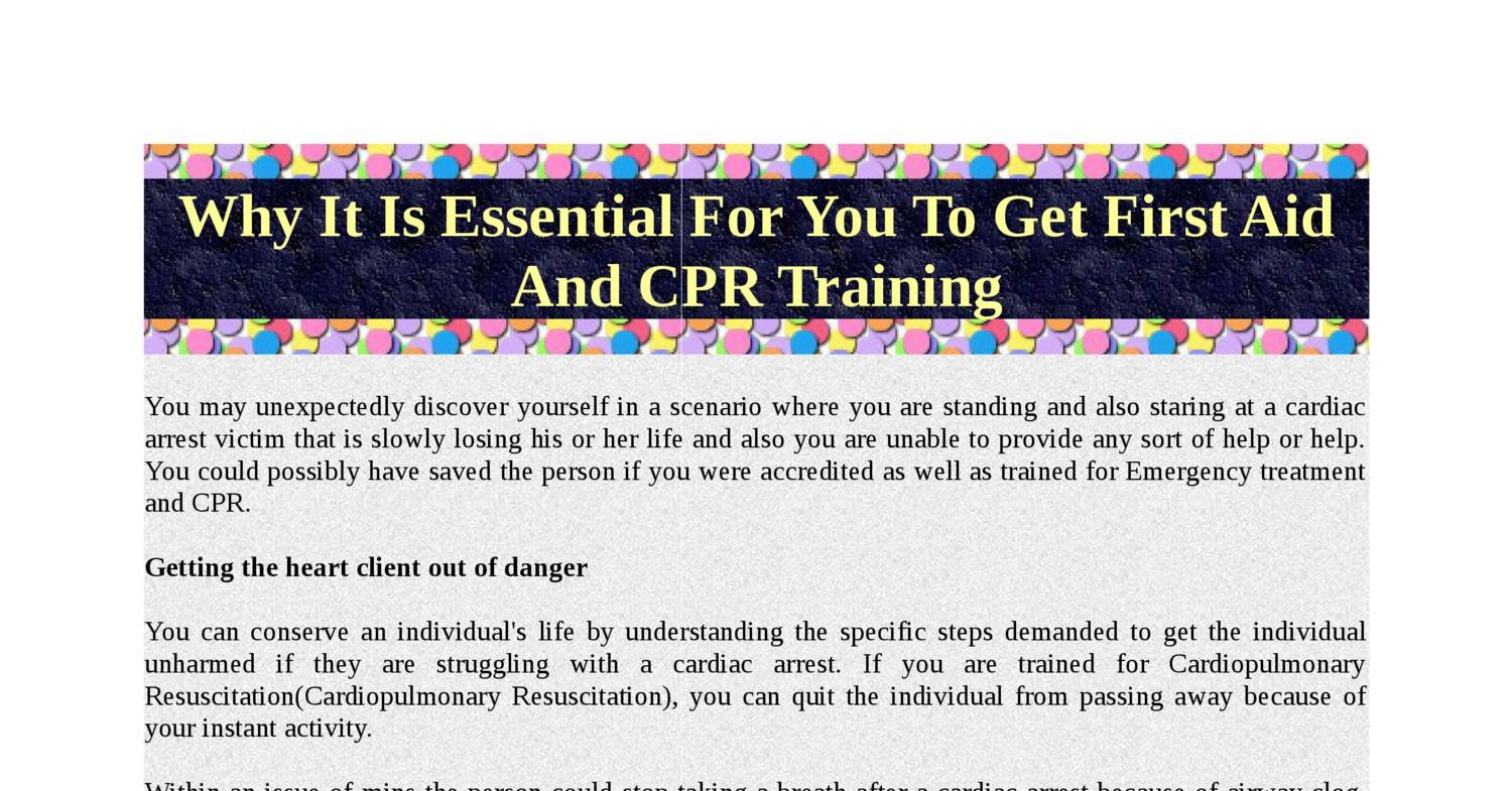 How Do I Get First Aid And Cpr Certified