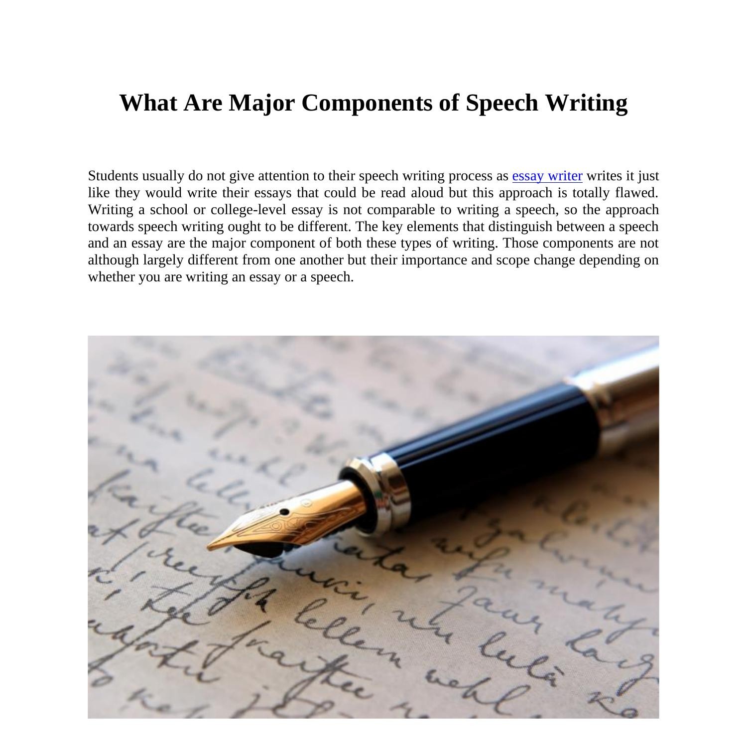 what-are-major-components-of-speech-writing-pdf-docdroid