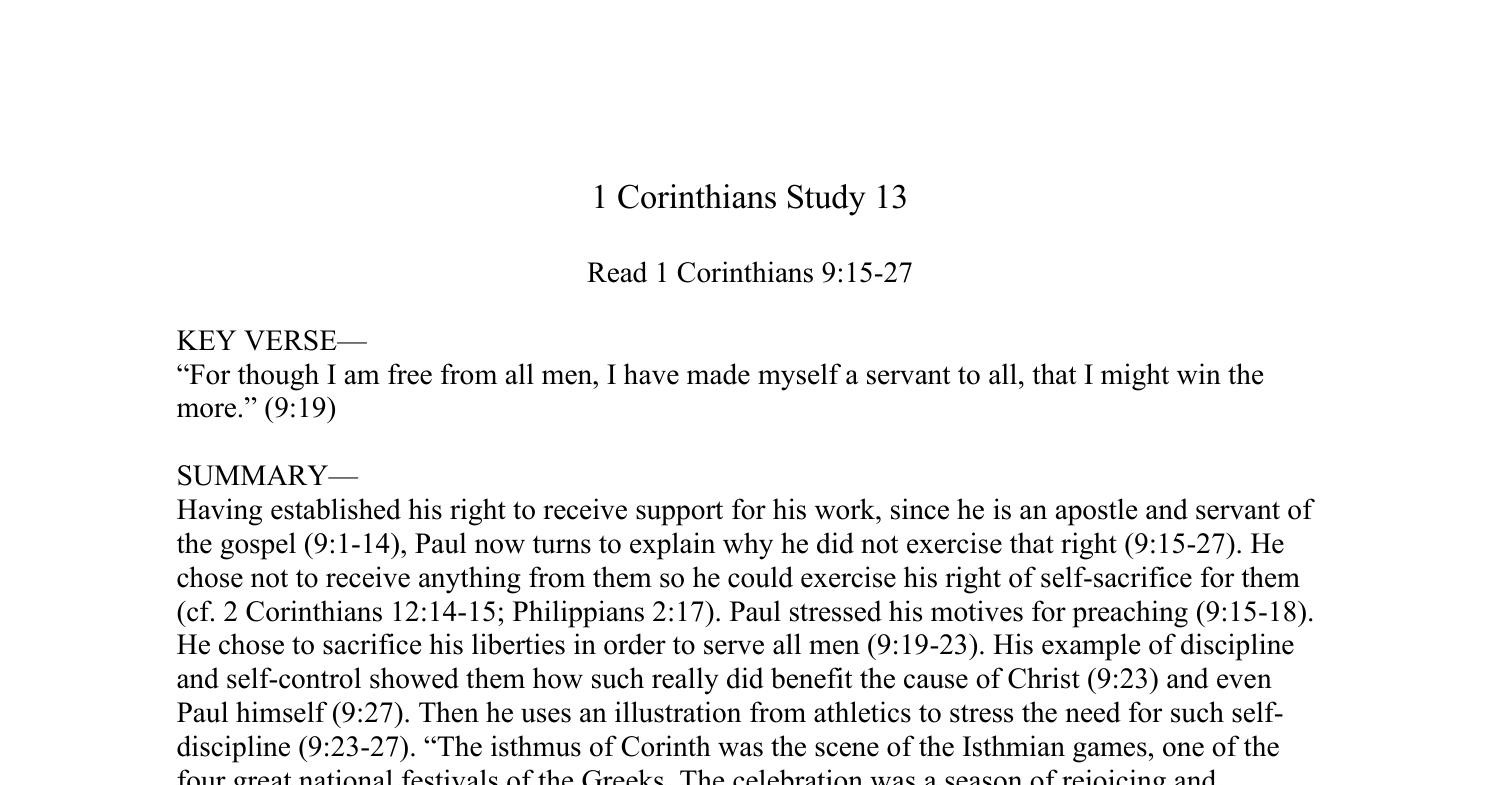 1 Corinthians Study 13.docx | DocDroid