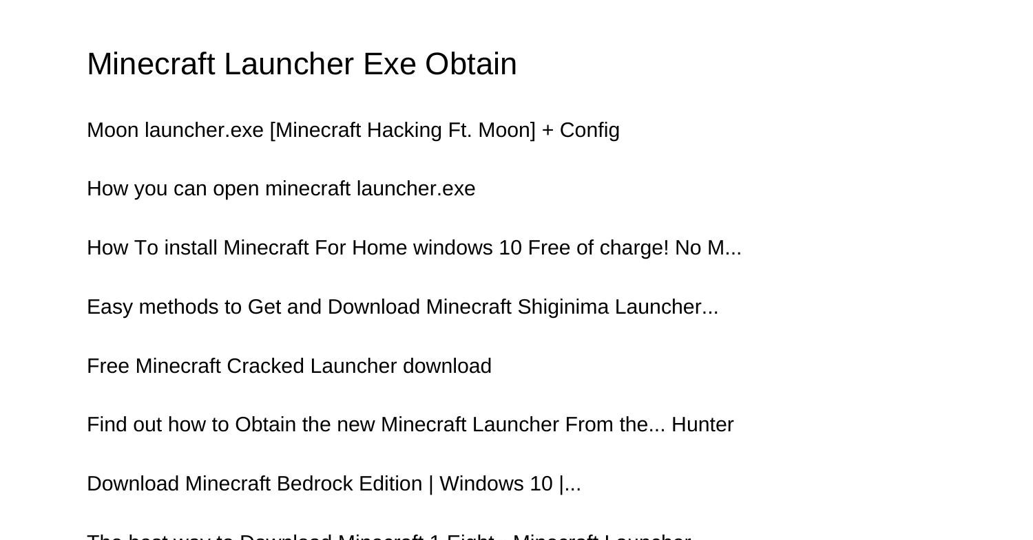 minecraft ed launcher exe download