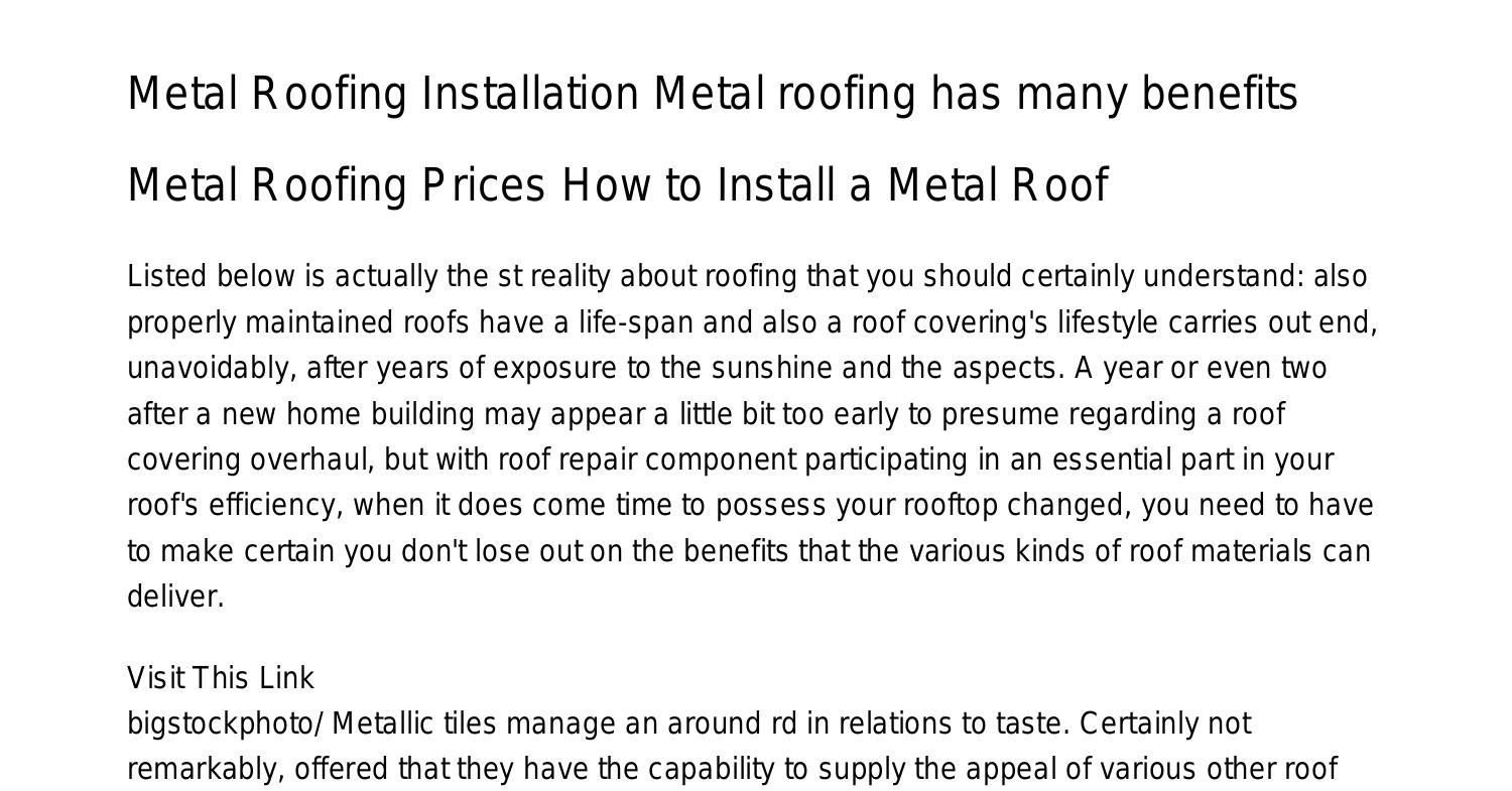 Metal Roofing Installation Tips For Choosing The Right Material For Your Homes Metal Roofcntwk 