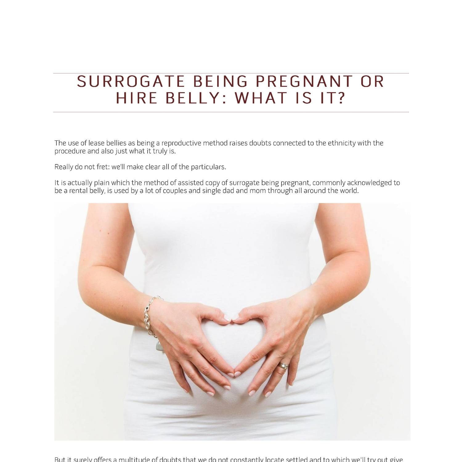 Surrogate Being Pregnant Or Hire Bellypdf Docdroid 7310