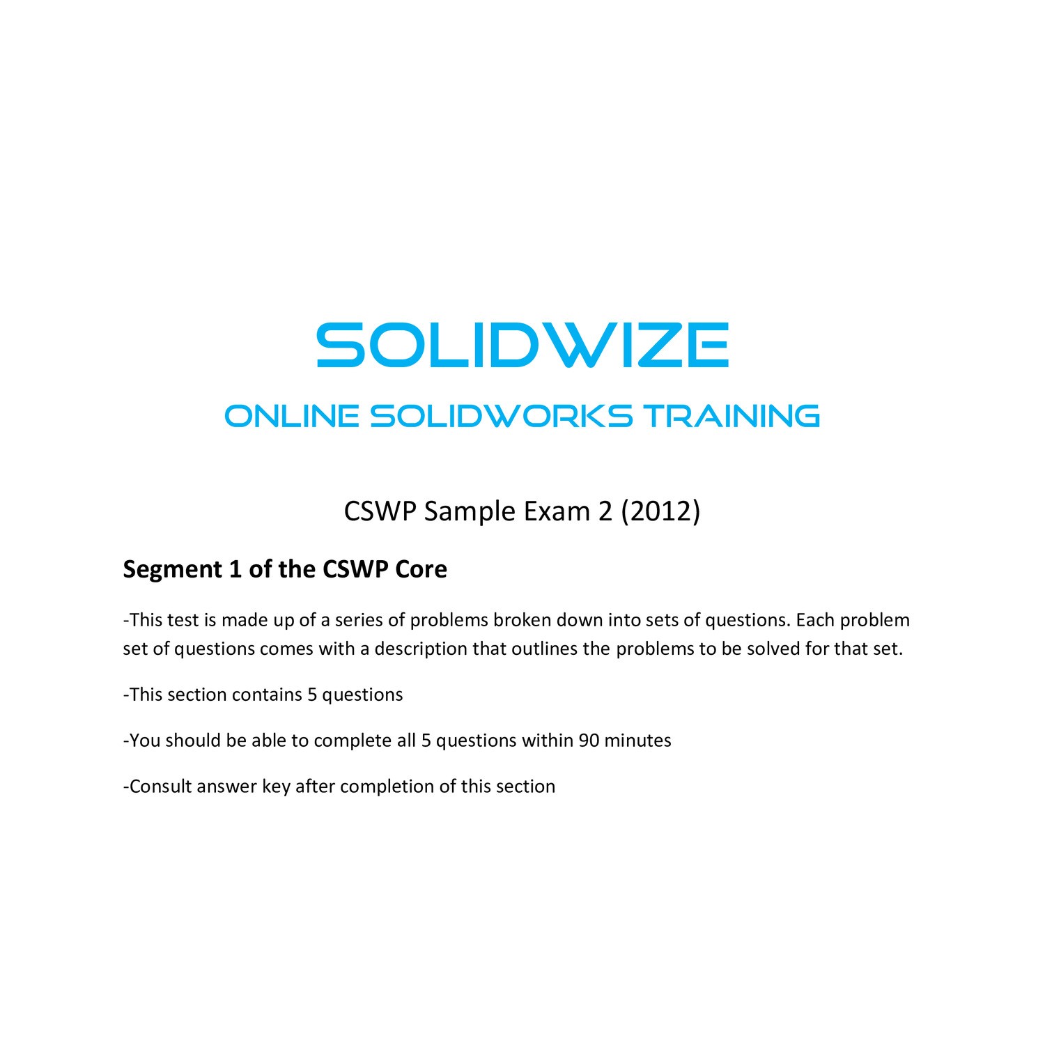 SolidWize CSWP Sample Exam 2 Segment 1.pdf | DocDroid