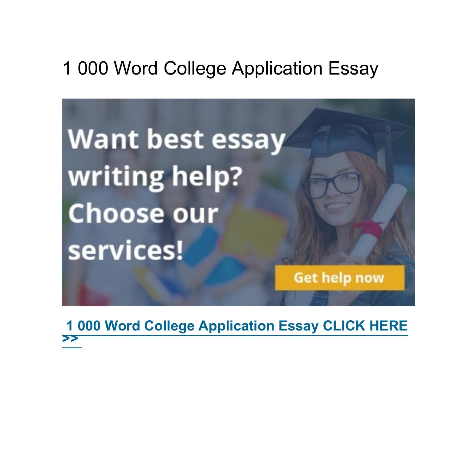 1 000 Word College Application Essaypdf Docdroid 