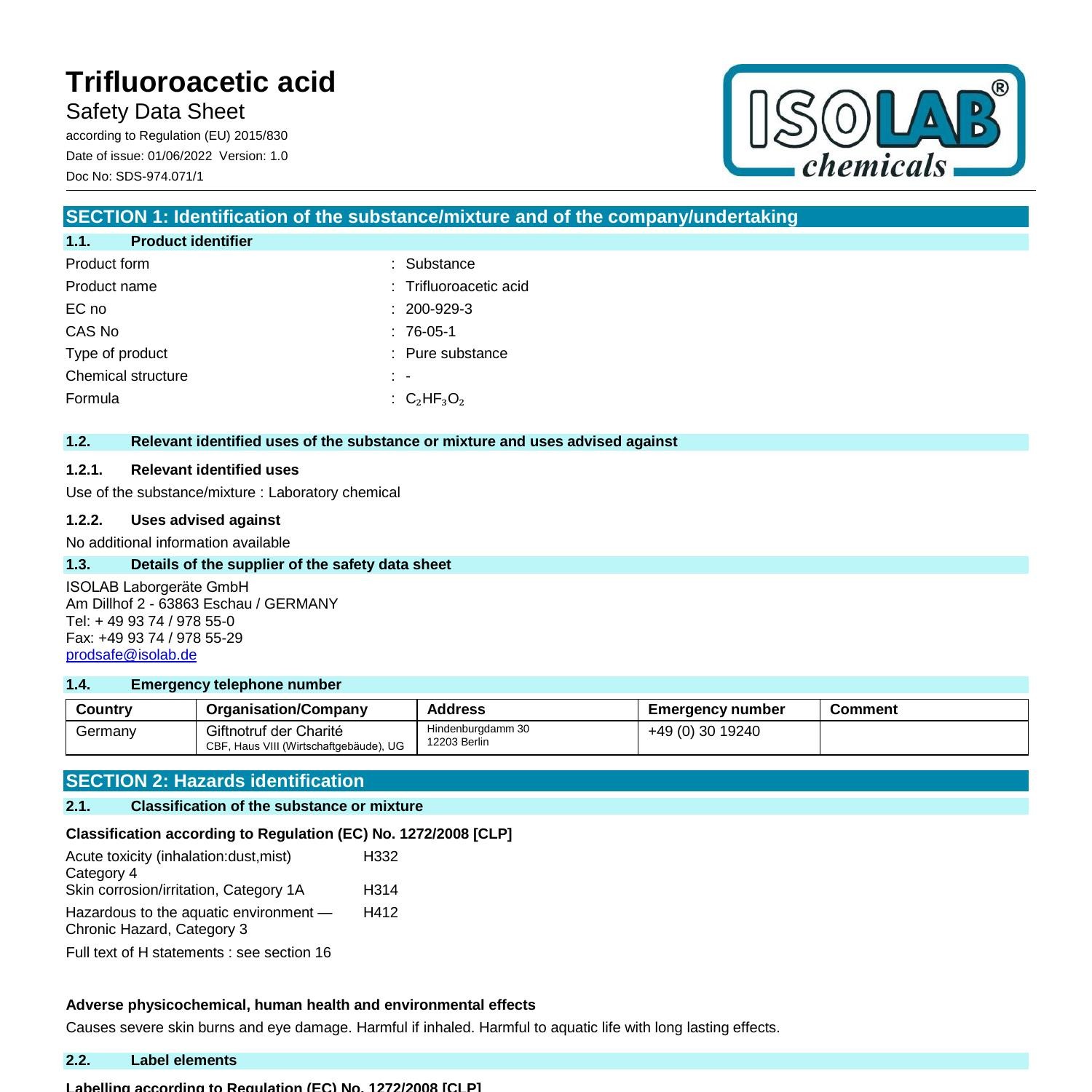 sds974071trifluoroaceticacidenrev1pdf07072022021417.pdf DocDroid