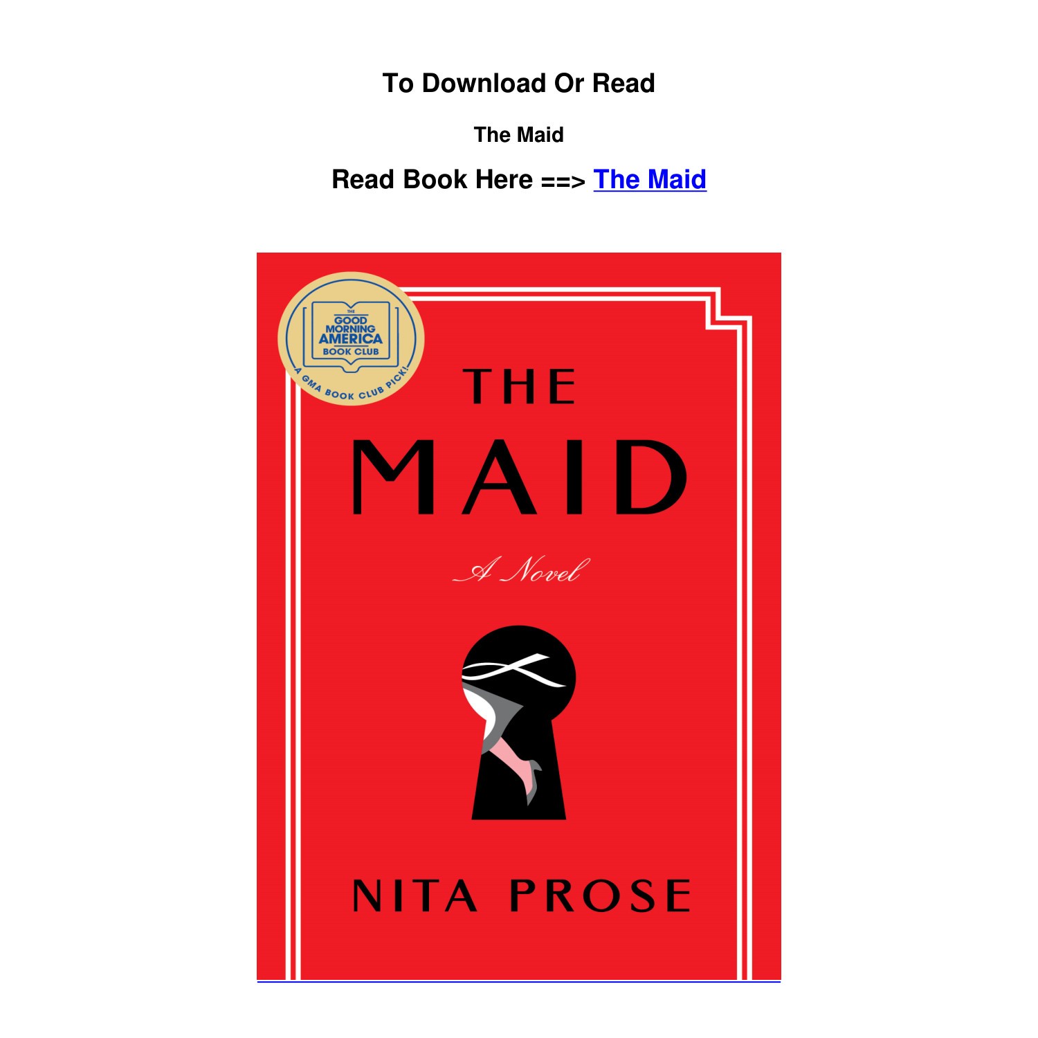 PDF DOWNLOAD The Maid By Nita Prose.pdf | DocDroid