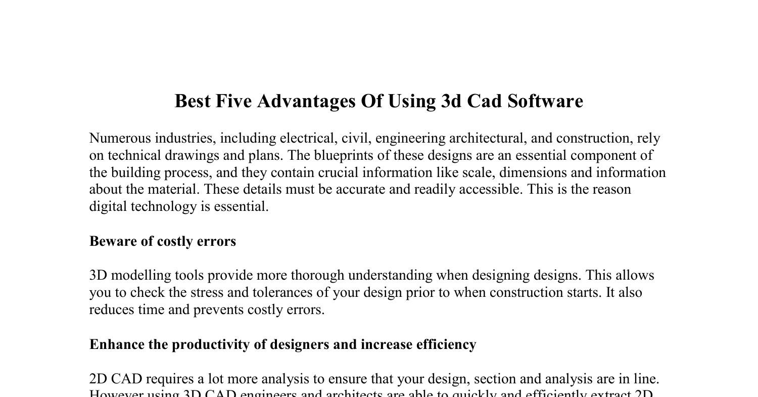 best-five-advantages-of-using-3d-cad-software-pdf-docdroid