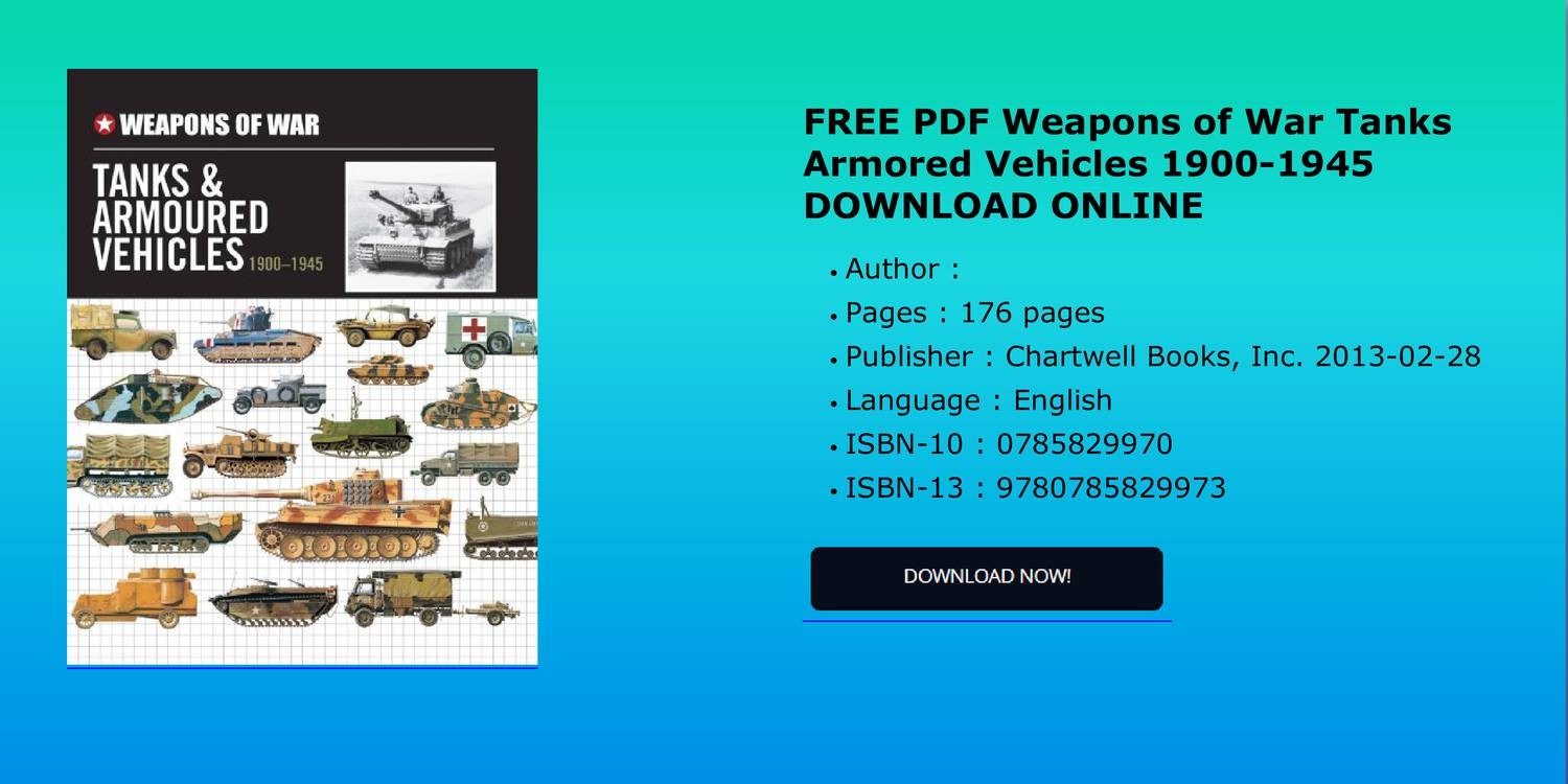 Tanks, PDF, Weaponry