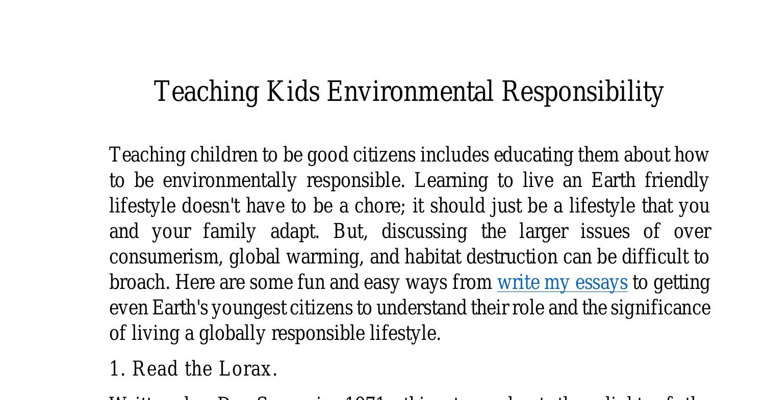 social and environmental responsibility essay pdf