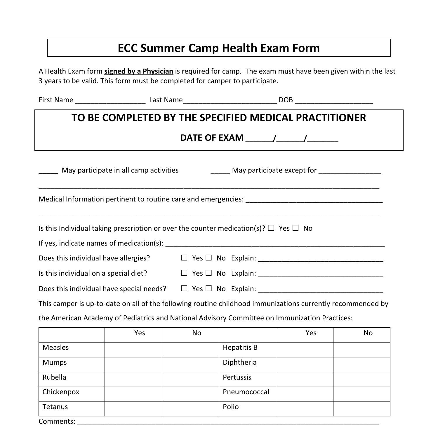 ECC Summer Camp Health Exam Form.pdf | DocDroid