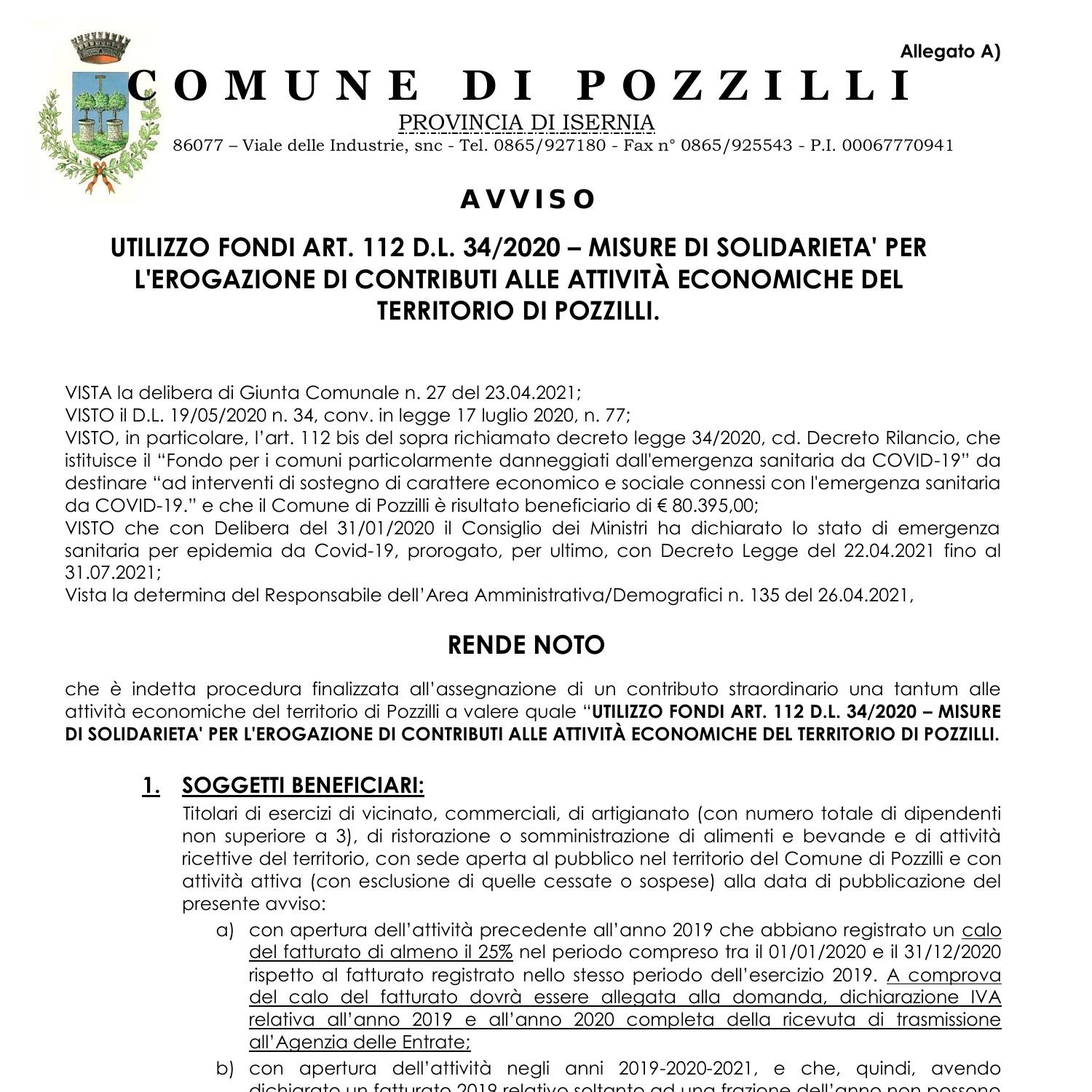 Avviso E Modulo Di Domanda.pdf | DocDroid