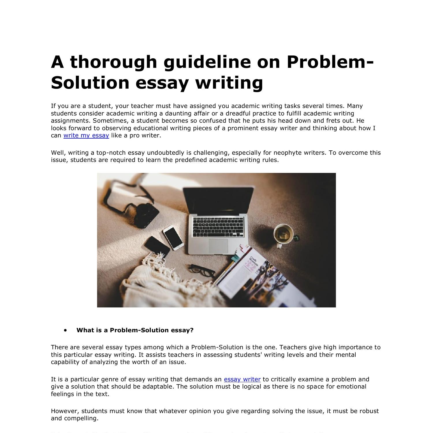 problem and solution essay pdf