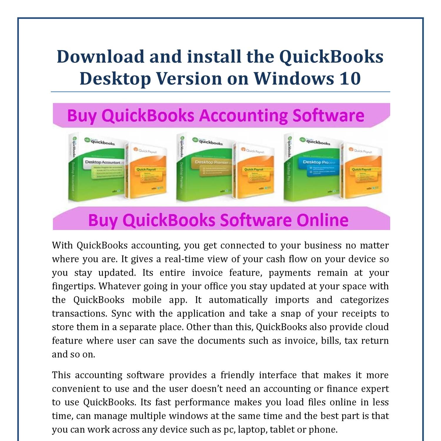 intuit quickbooks 2015 upgrade download